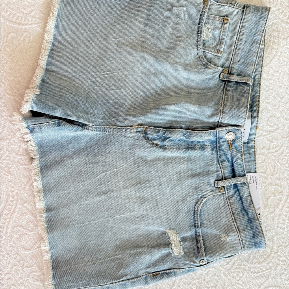 Loft light blue women’s cut off Denim Shorts 10/30 NWT